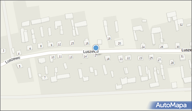 Luszewo, Luszewo, 17, mapa Luszewo