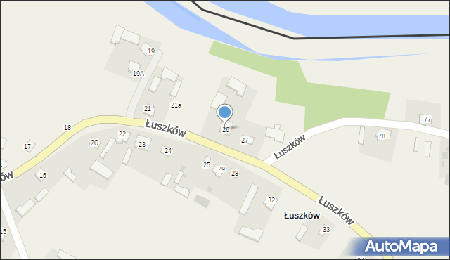 Łuszków, Łuszków, 26, mapa Łuszków