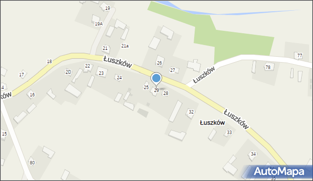 Łuszków, Łuszków, 29, mapa Łuszków