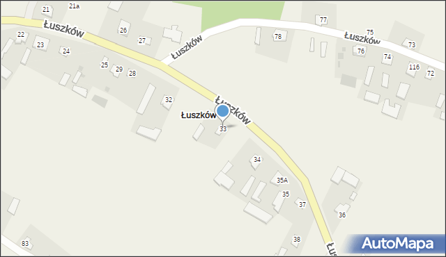 Łuszków, Łuszków, 33, mapa Łuszków