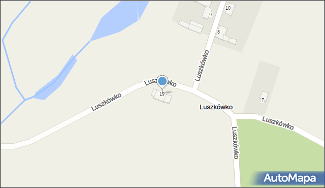 Luszkówko, Luszkówko, 19, mapa Luszkówko