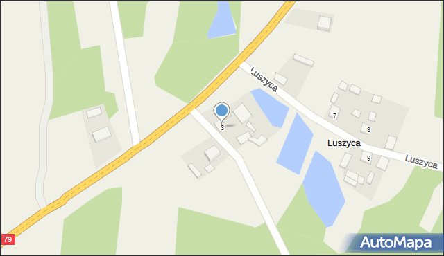 Luszyca, Luszyca, 3, mapa Luszyca