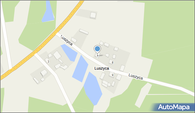 Luszyca, Luszyca, 7, mapa Luszyca