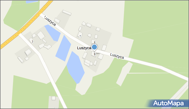 Luszyca, Luszyca, 9, mapa Luszyca