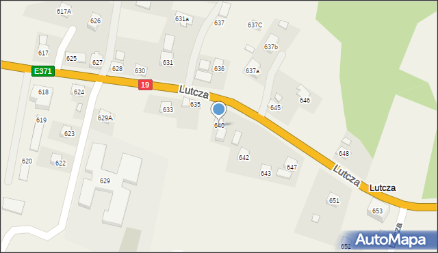 Lutcza, Lutcza, 640, mapa Lutcza