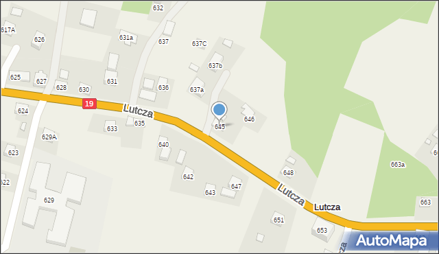 Lutcza, Lutcza, 645, mapa Lutcza