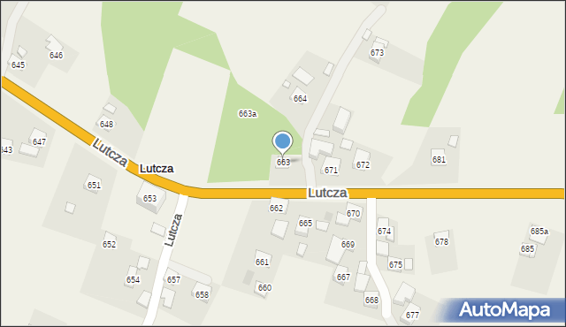 Lutcza, Lutcza, 663, mapa Lutcza