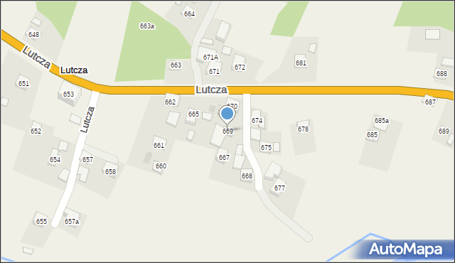 Lutcza, Lutcza, 669, mapa Lutcza