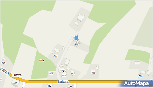 Lutcza, Lutcza, 673, mapa Lutcza