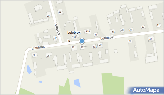 Lutobrok, Lutobrok, 32, mapa Lutobrok