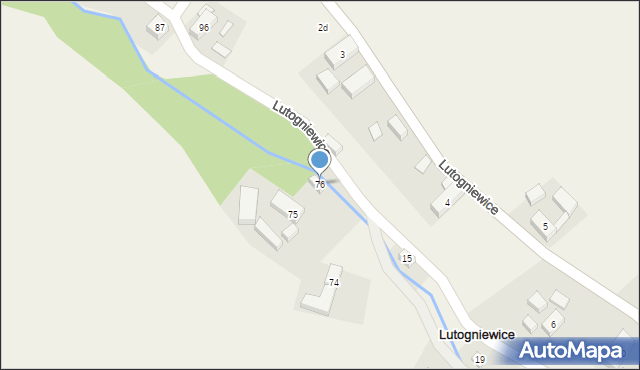 Lutogniewice, Lutogniewice, 76, mapa Lutogniewice