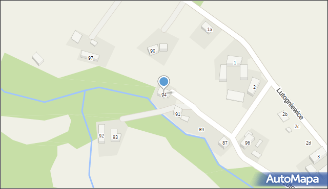 Lutogniewice, Lutogniewice, 94, mapa Lutogniewice