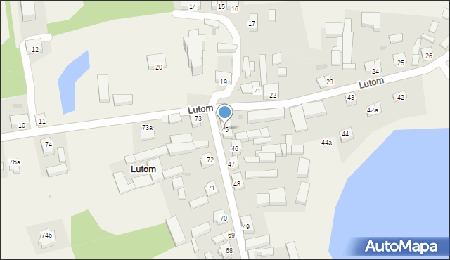 Lutom, Lutom, 45, mapa Lutom