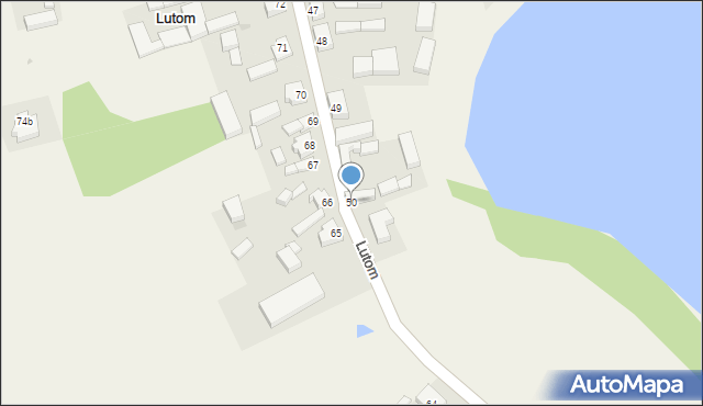 Lutom, Lutom, 50, mapa Lutom