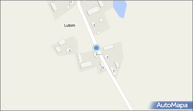 Lutom, Lutom, 7, mapa Lutom