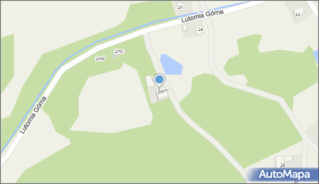Lutomia Górna, Lutomia Górna, 1m, mapa Lutomia Górna