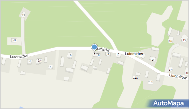 Lutomirów, Lutomirów, 7, mapa Lutomirów