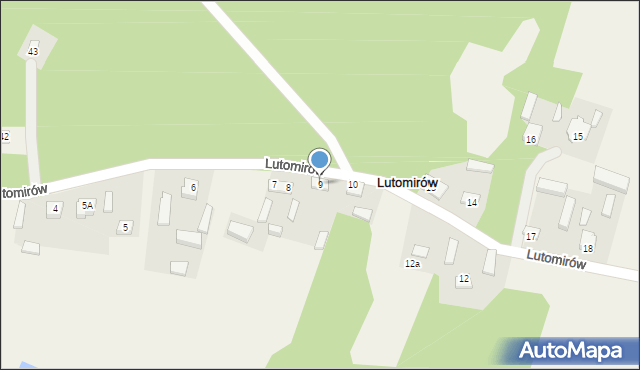 Lutomirów, Lutomirów, 9, mapa Lutomirów