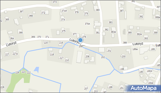 Lutoryż, Lutoryż, 209, mapa Lutoryż