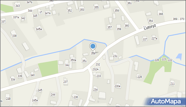 Lutoryż, Lutoryż, 354, mapa Lutoryż