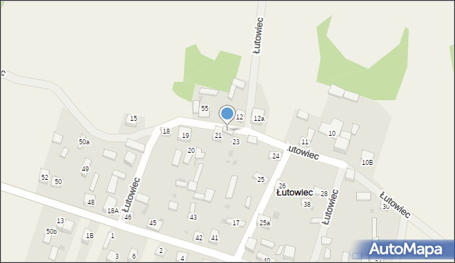 Łutowiec, Łutowiec, 22, mapa Łutowiec