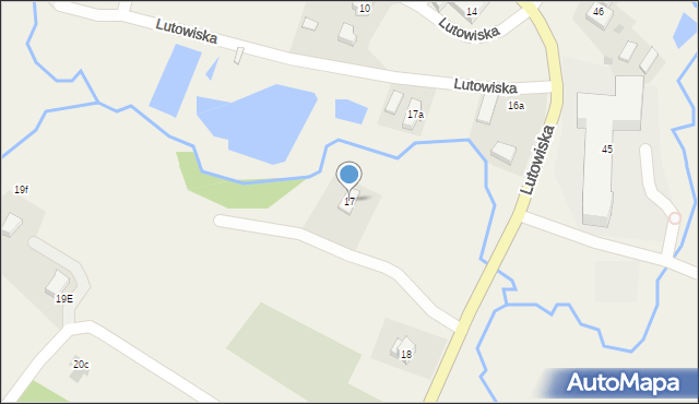 Lutowiska, Lutowiska, 17, mapa Lutowiska