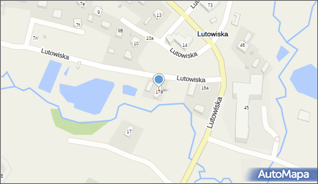 Lutowiska, Lutowiska, 17a, mapa Lutowiska