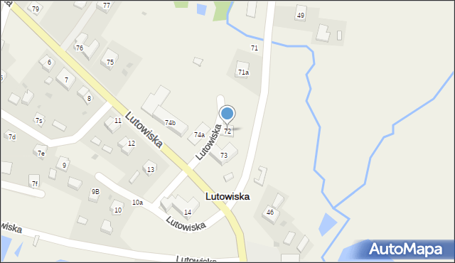 Lutowiska, Lutowiska, 72, mapa Lutowiska