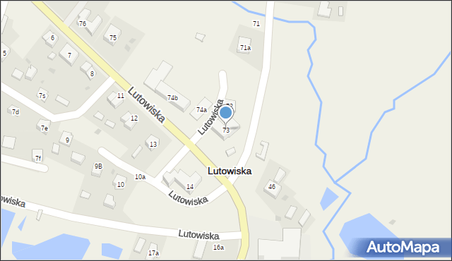 Lutowiska, Lutowiska, 73, mapa Lutowiska