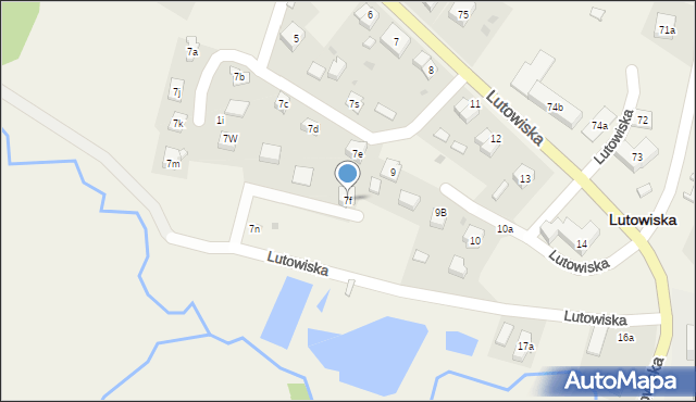 Lutowiska, Lutowiska, 7f, mapa Lutowiska