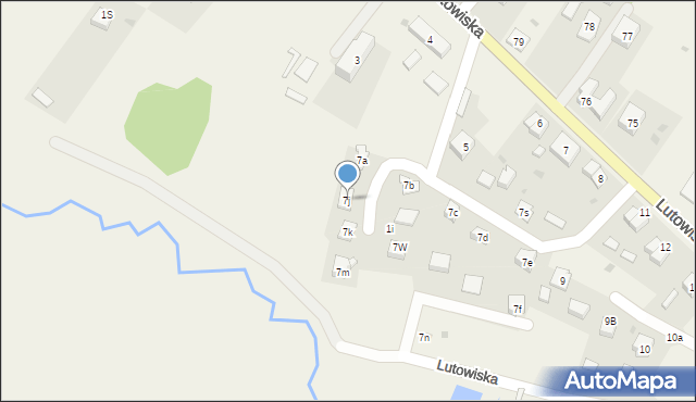 Lutowiska, Lutowiska, 7j, mapa Lutowiska