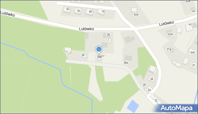 Lutówko, Lutówko, 39a, mapa Lutówko