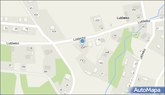 Lutówko, Lutówko, 41a, mapa Lutówko