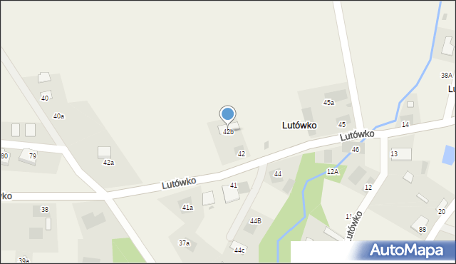 Lutówko, Lutówko, 42b, mapa Lutówko