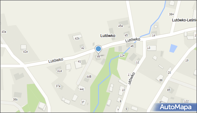 Lutówko, Lutówko, 44, mapa Lutówko