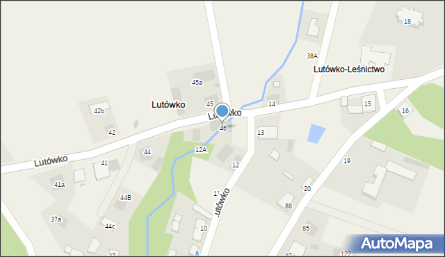 Lutówko, Lutówko, 46, mapa Lutówko