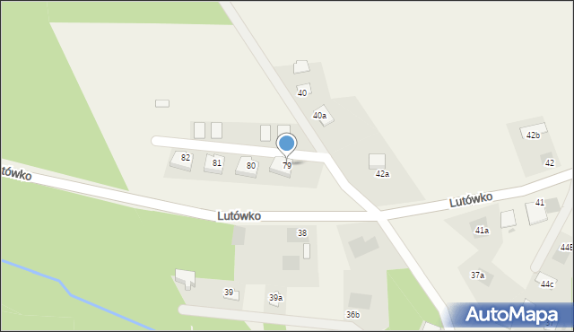 Lutówko, Lutówko, 79, mapa Lutówko