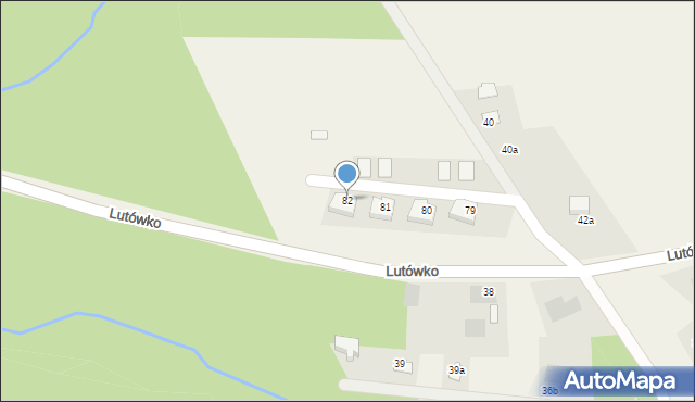 Lutówko, Lutówko, 82, mapa Lutówko