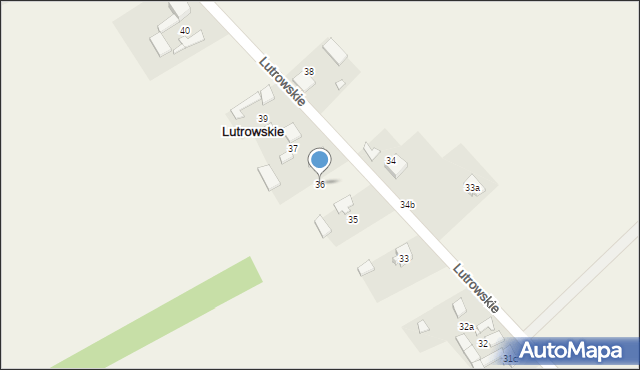 Lutrowskie, Lutrowskie, 36, mapa Lutrowskie