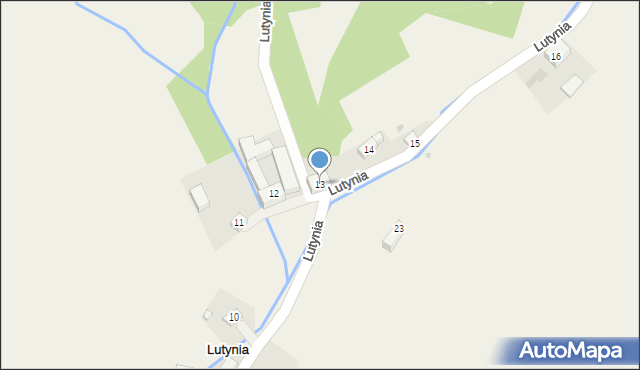 Lutynia, Lutynia, 13, mapa Lutynia