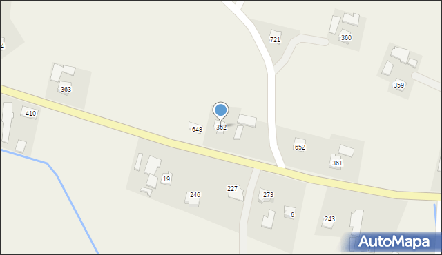 Łużna, Łużna, 362, mapa Łużna