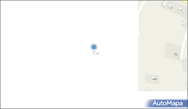 Łużna, Łużna, 657, mapa Łużna