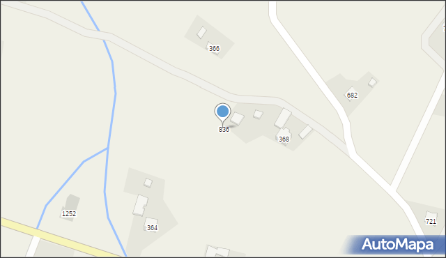 Łużna, Łużna, 836, mapa Łużna
