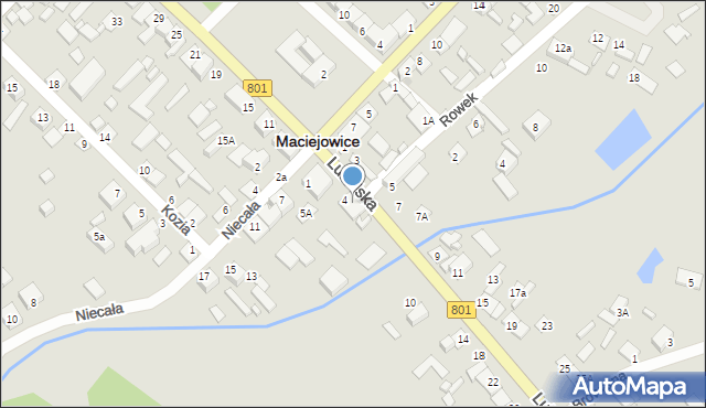 Maciejowice, Lubelska, 6, mapa Maciejowice