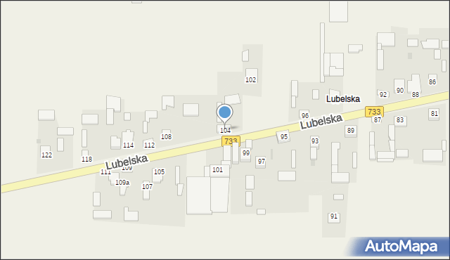 Maliszów, Lubelska, 104, mapa Maliszów