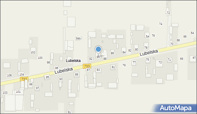 Maliszów, Lubelska, 90, mapa Maliszów