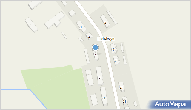 Miechów, Ludwiczyn, 5, mapa Miechów