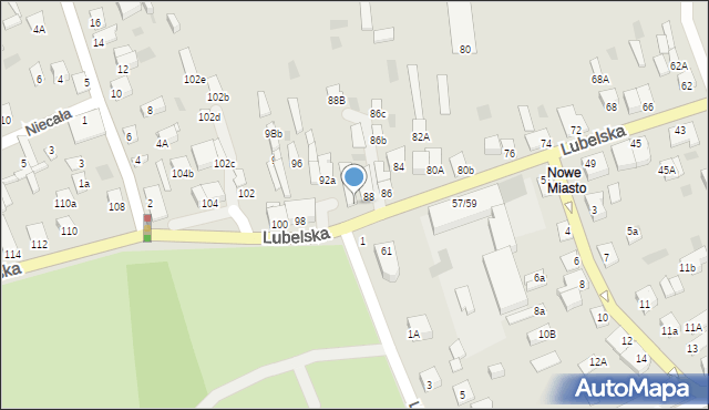Międzyrzec Podlaski, Lubelska, 90, mapa Międzyrzec Podlaski