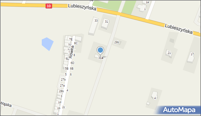 Mierzyn, Lubieszyńska, 31a, mapa Mierzyn