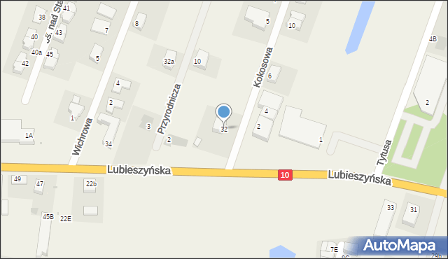 Mierzyn, Lubieszyńska, 32, mapa Mierzyn